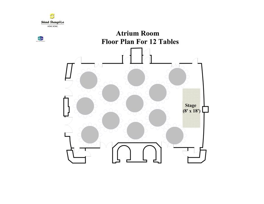 Setup: Atrium 12 tables